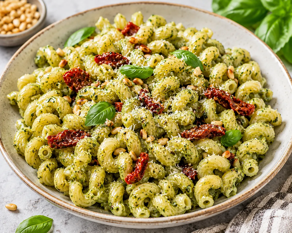 Creamy Pesto Cavatappi