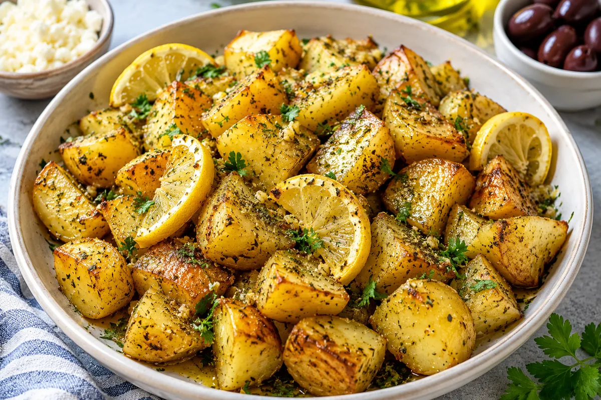 Greek Lemon Potatoes